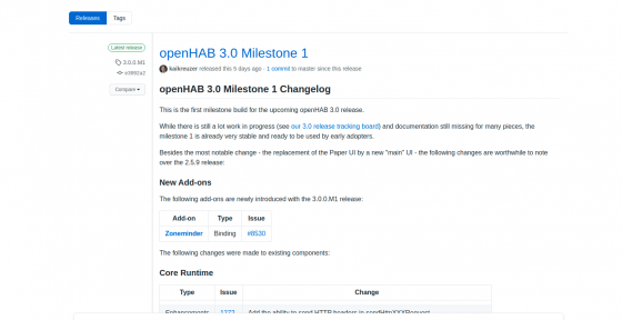 openhab 3.0 milestone 1